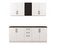 blanc, feuille blanche mate, feuille noire mate